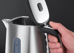 soft open kettle lid with rotary damper hinge