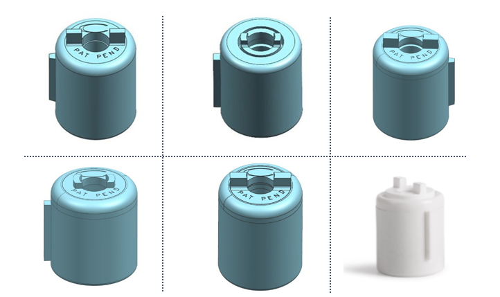 Axial barrel damper automobile sector