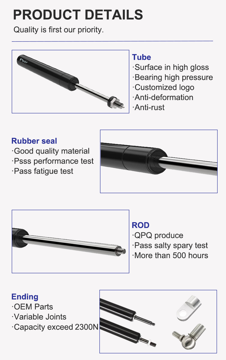 Gas spring parts