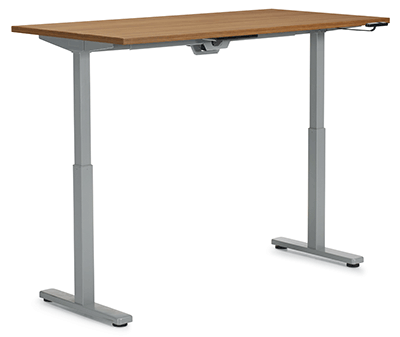 Gas strut height adjustable table