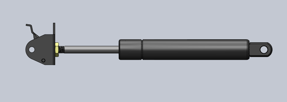 actuator on locking gas spring 1