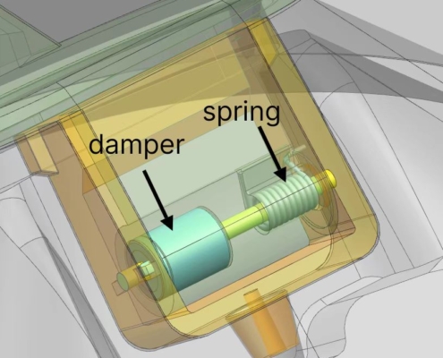 Barrel damper assembly