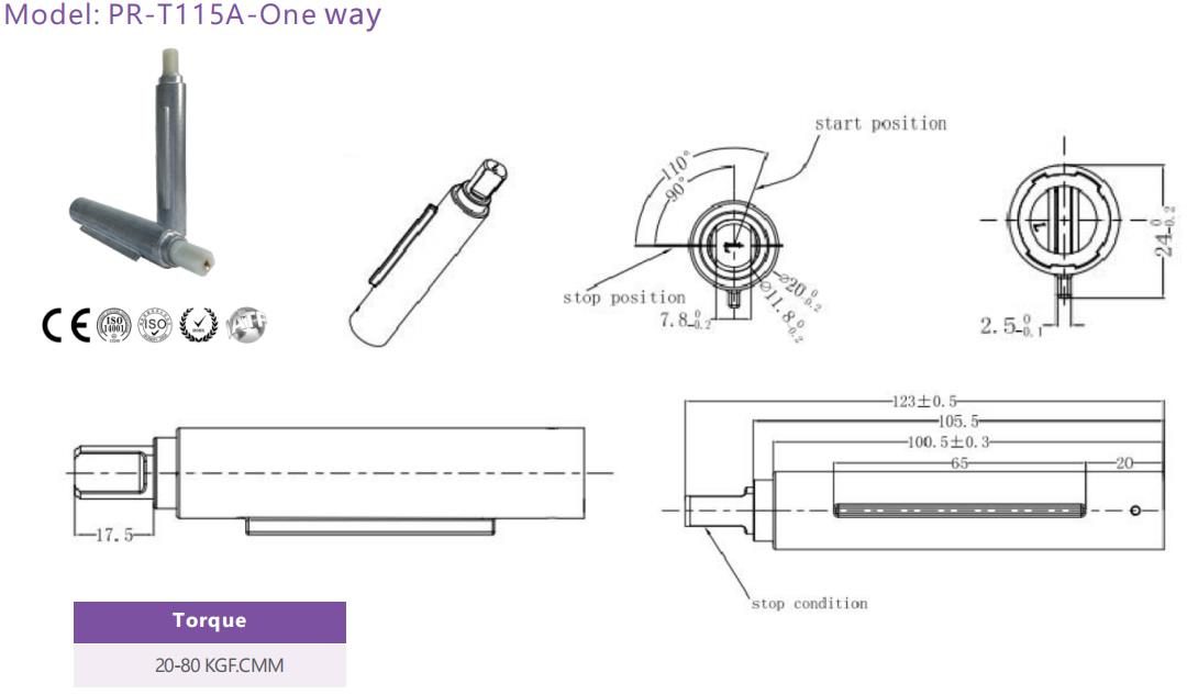 High torque rotary damer