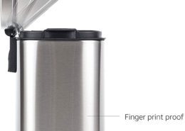 Hydraulic damper for pedal bins